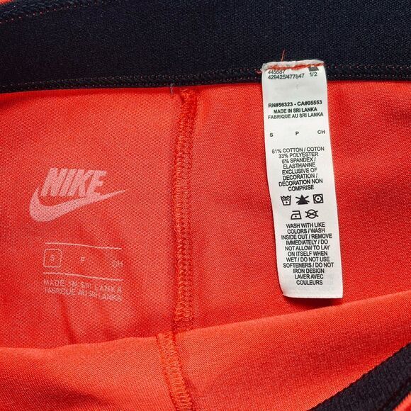 Nike Leggings Womens S Red Running Workout Athleisure Stretchy Y2K Capri Pull On - Picture 12 of 13